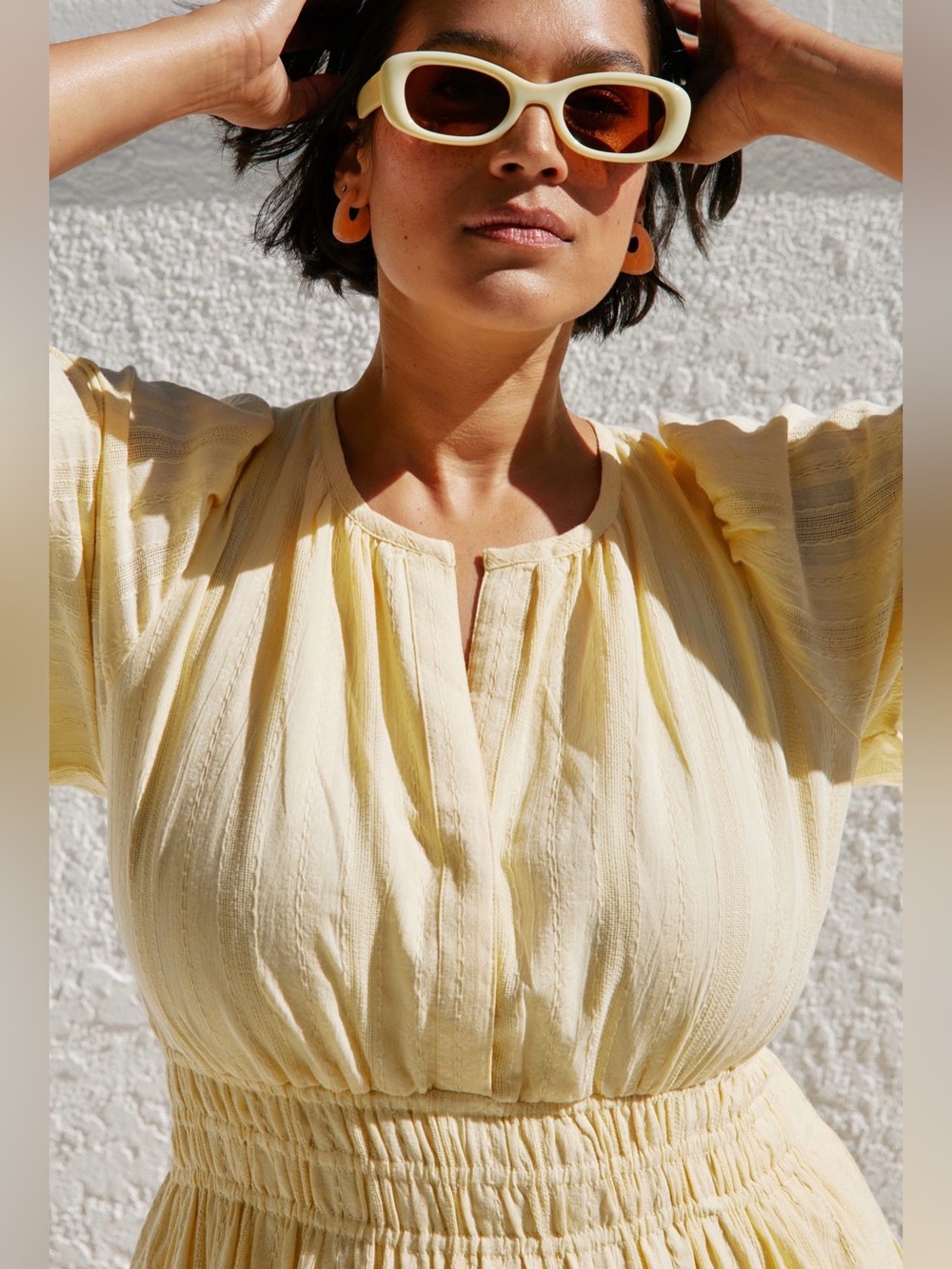 ANTHROPOLOGIE The Somerset Maxi Dress Canary Yellow XL - Picture 2 of 16